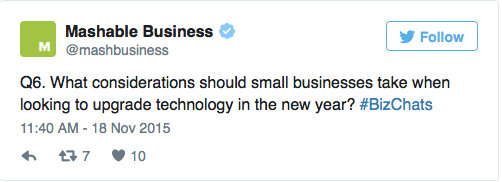 150+ Holiday Business Tips from Mashable's #BizChats Question 6 Image