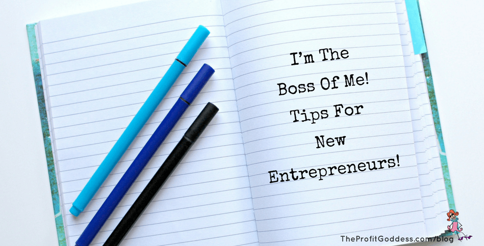 I’m The Boss Of Me! Tips For New Entrepreneurs! | The Profit Goddess!