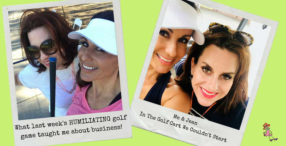 What last week's HUMILIATING golf lesson taught me about business!