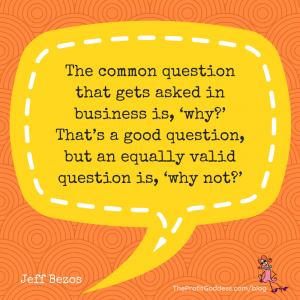 What Would Jeffrey Say? Top Jeff Bezos Quotes! - Jeff Bezos quote in orange and yellow