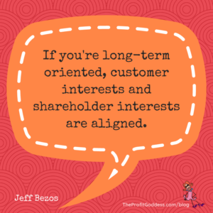 What Would Jeffrey Say? Top Jeff Bezos Quotes! - Jeff Bezos quote in red and orange