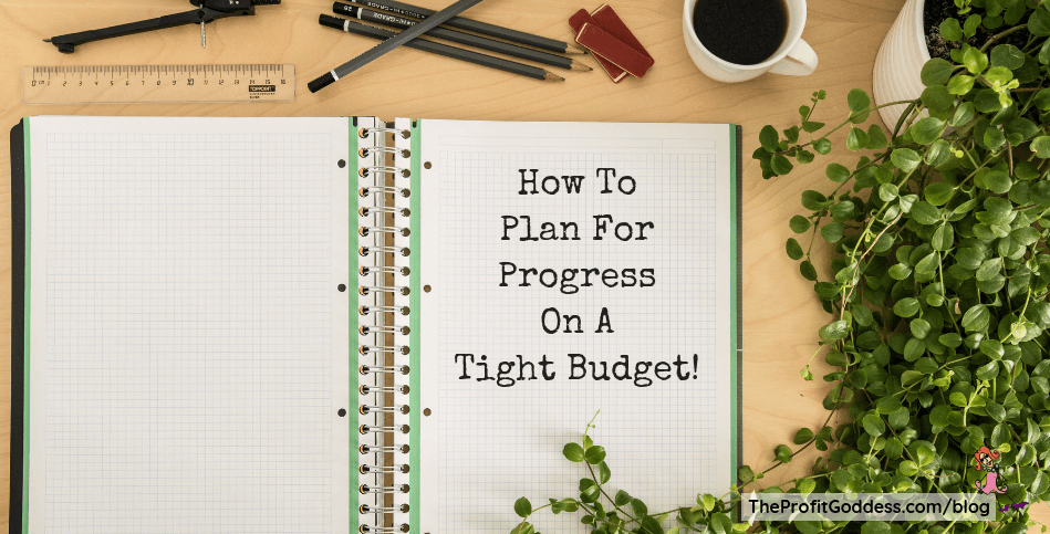 How To Plan For Progress On A Tight Budget! - blog title image