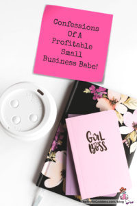 Confessions Of A Profitable Small Business Babe - Pinterest title image