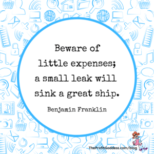 Queen Of Cash! Tips For A Profitable Business! - Benjamin Franklin quote