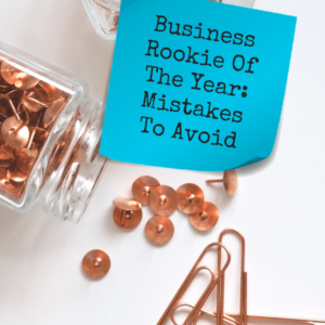 Business Rookie of the Year: Mistakes to Avoid - Pinterest title image
